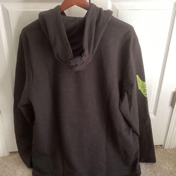 Men’s PUMA “ Overdue” Black n Lime Green Hoodie Size XXL - Picture 3 of 8